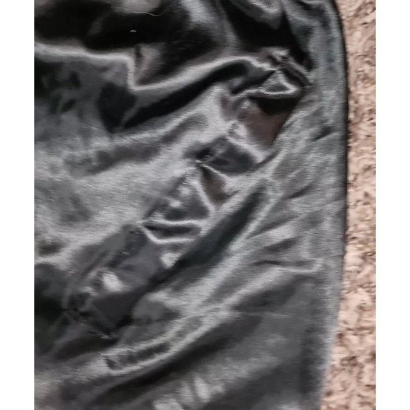 Disney Vtg 80s Sz XL MGM Studios Black Satin Bomber Jacket Embroidered Silver - Picture 4 of 10